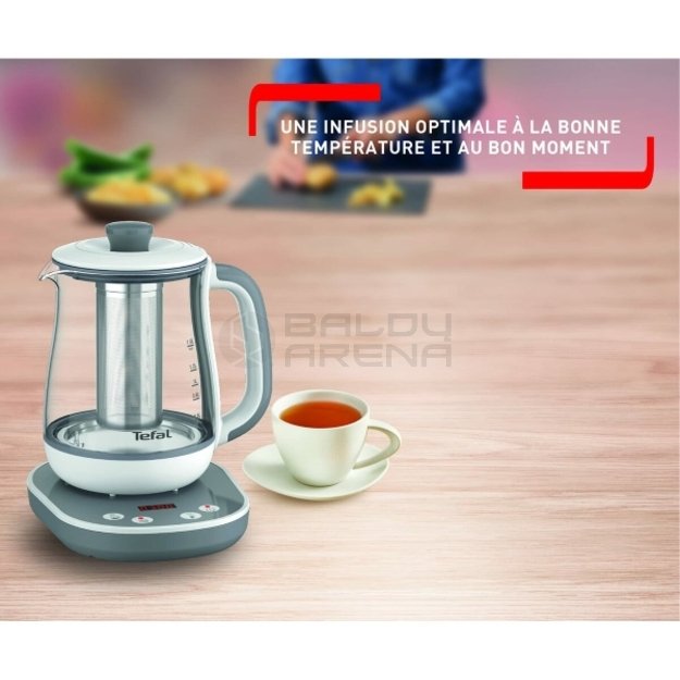 Virdulys ir arbatinukas Tefal BJ551B10 Balta/Pilka Nerūdijantis plienas 1,5 L