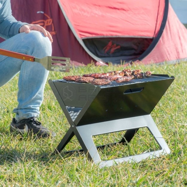 Sulankstoma nešiojama kepsninė, kūrenama anglimi FoldyQ InnovaGoods Home Garden