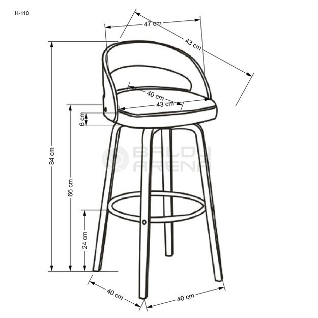 Baro kėdė H110