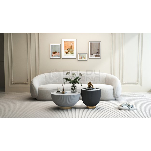 Sofa NUA N77-1 balta, 260x125x75 cm