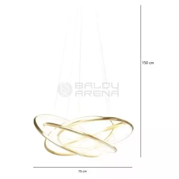 Pakabinamas šviestuvas Saturn LED Gold Big