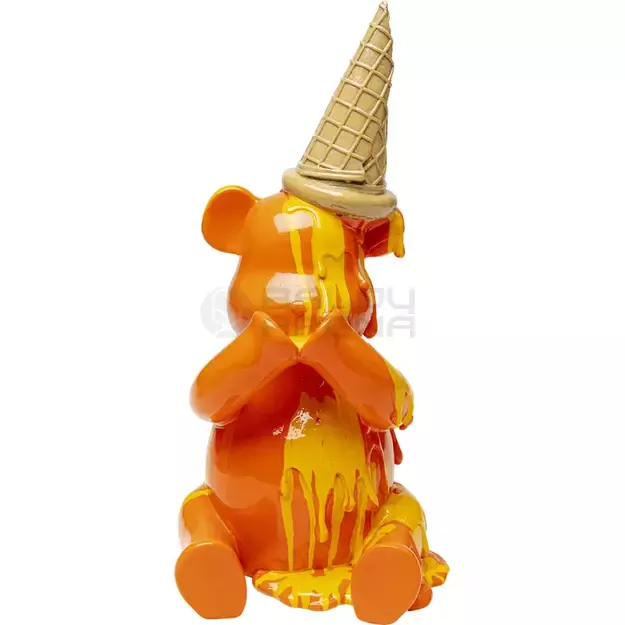 Dekoratyvinė statulėlė Sitting Gelato Bear Orange 37cm