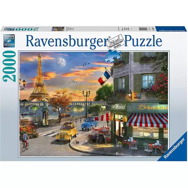 Puzzle 2000 Paris Sunset - RAVENSBURGER 3D dėlionė