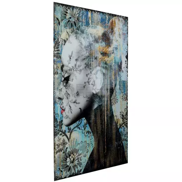 Stiklinis paveikslas Lady Flower 100x150cm