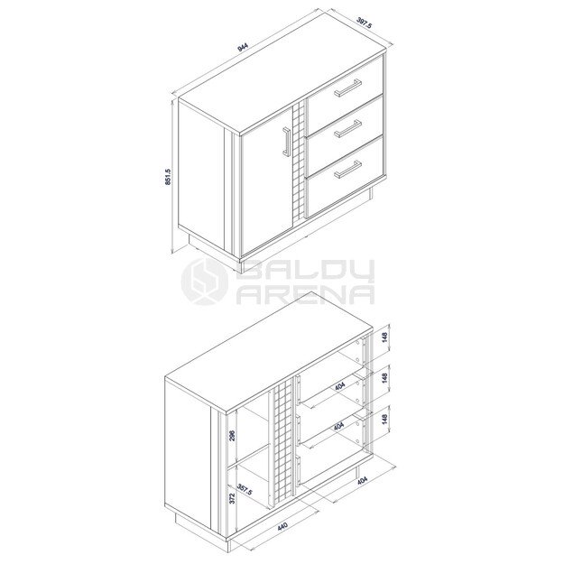 Komoda DORIAN DN02