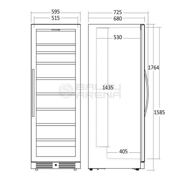 Vyno šaldytuvas Scandomestic SV 111 B 