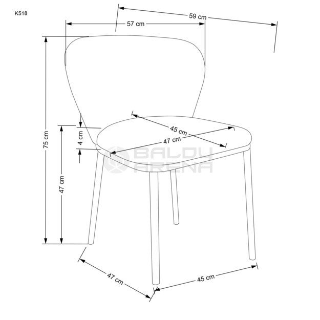 Kėdė K-518