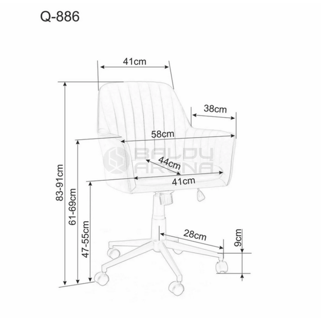 Darbo kėdė Q-886