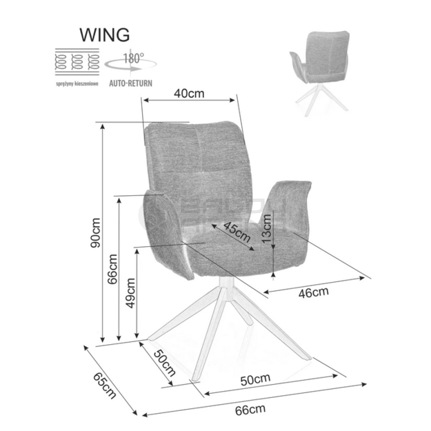 Kėdė WING BREGO