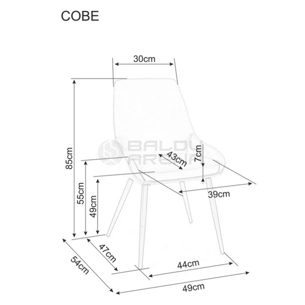 Kėdė COBE VELVET