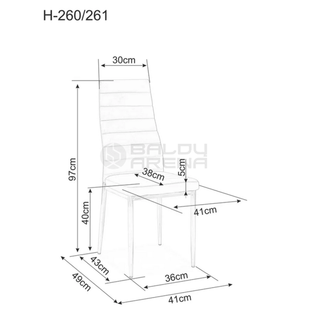 Kėdė H-261 CHROM