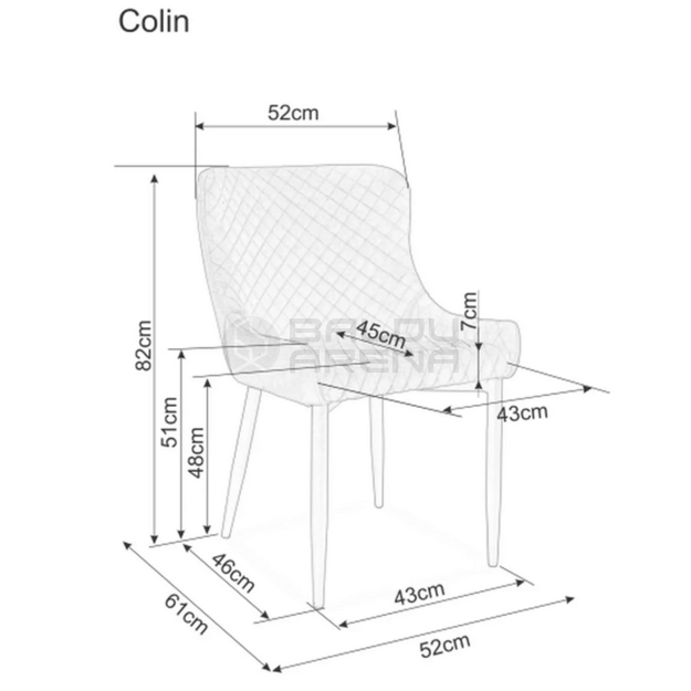 Kėdė COLIN B VELVET