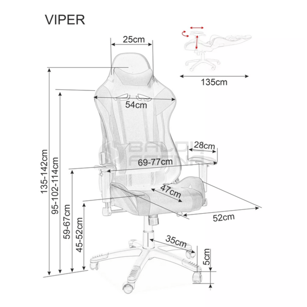 Darbo kėdė Viper