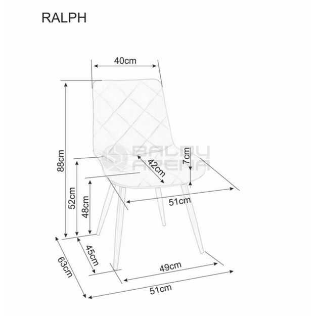 Kėdė RALPH VELVET