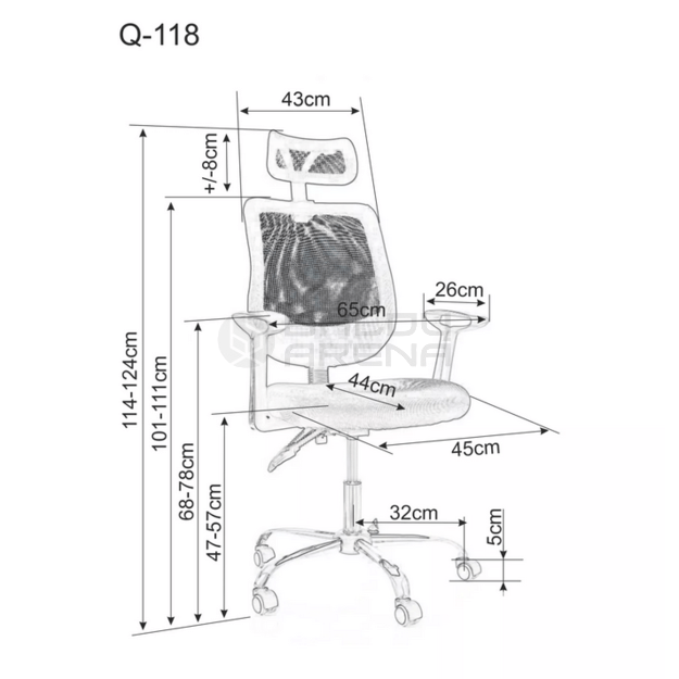 Darbo kėdė Q-118