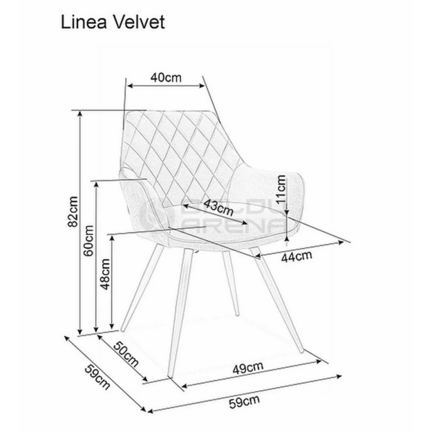 Kėdė LINEA VELVET